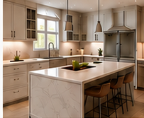 Renovated kitchen with island